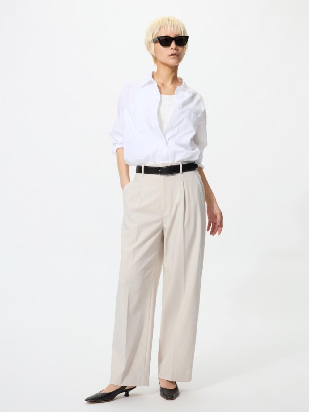 Uniqlo Pleated Wide Pants